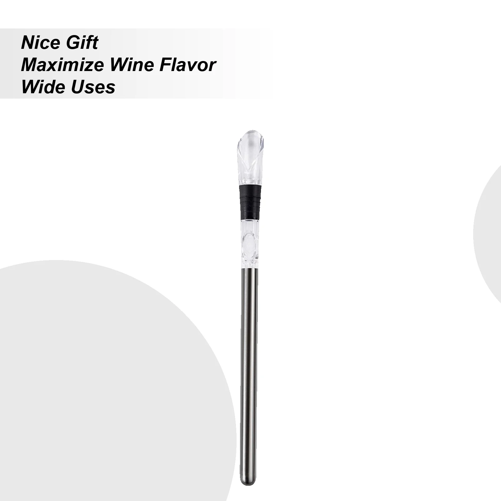 Wine Bottle Chiller Stick Aerating Pourer Stainless Steel Wine Bottle Chiller Stick For Christmas And Birthday Picnics Parties
