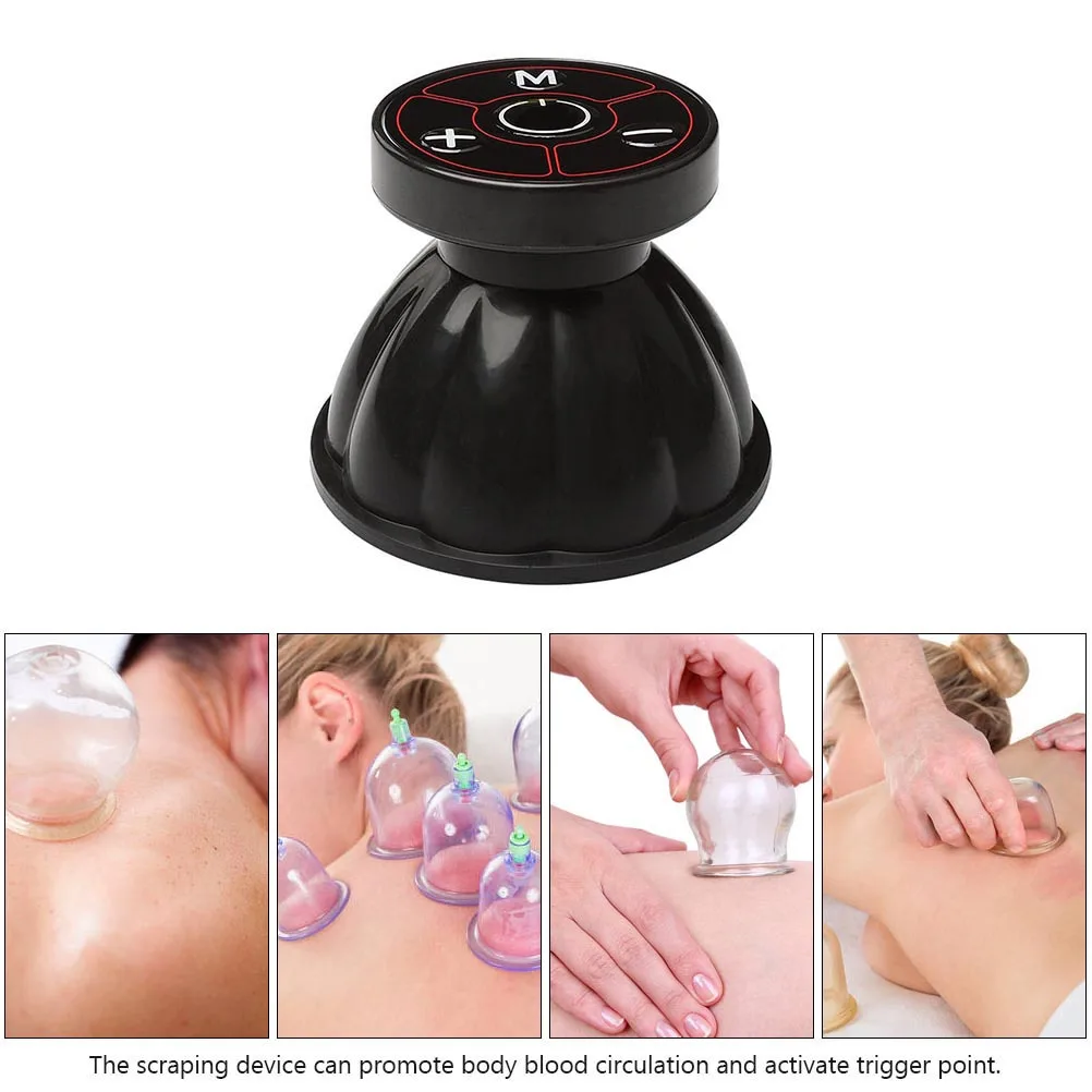 

Cupping Device Therapy Rechargeable Massager ABS Suction Cup Scraping Tool Powerful Instrument Home Body