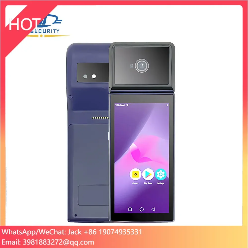 HFSecurity HP605PV Palm Vein Recognition QR Code Scan Bank Card POS Machine Biometric Handheld PDA With Printer