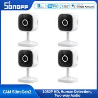 SONOFF CAM Slim Gen2 WiFi Smart Home Security Camera 1080P HD Motion Detection Two-way Audio Night Vision Support Alexa Google