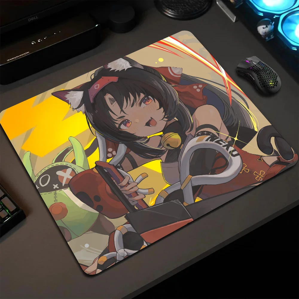 

Nekomiya Mana Zenless Zone Zero Mousepad Small LockEdge Mouse Pad For Gamers Computer Desk Pad Anti-slip Rubber