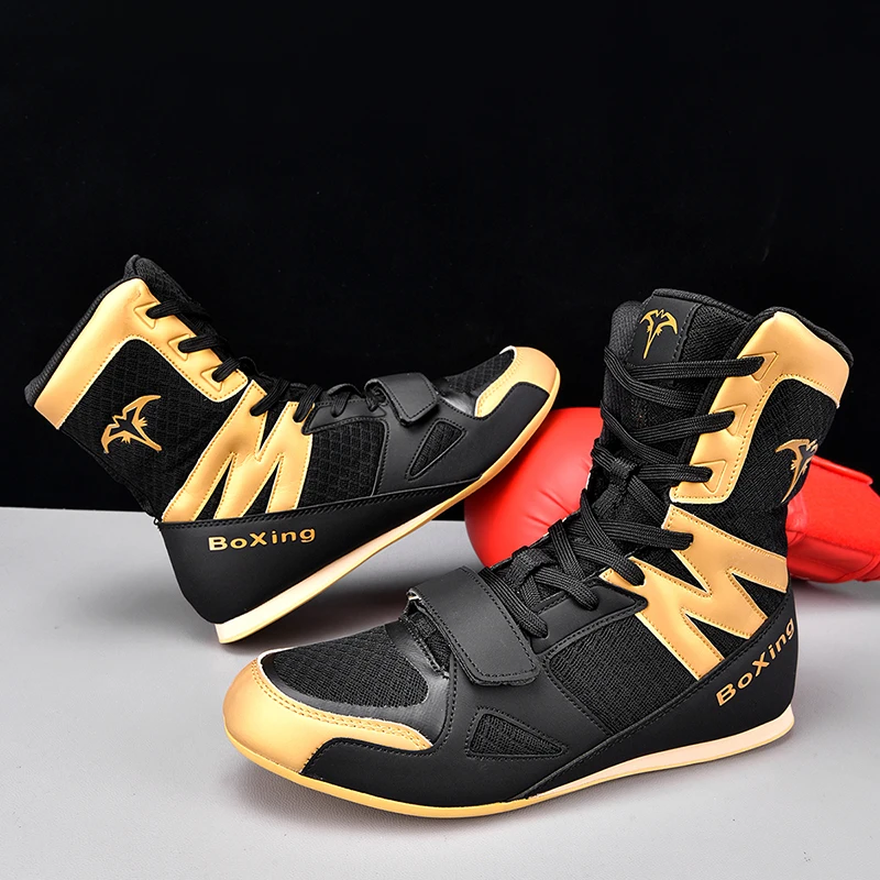 Professional Wrestling Shoes, Men's Boxing Shoes, Lightweight and Breathable Shoes, Anti Slip Wrestling Sports Shoes