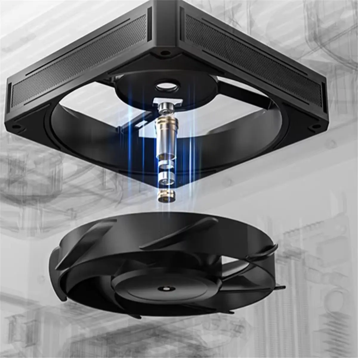 12CM Case Fan 12V 4PIN PWM Double Ball Bearing 83 CFM Large Air Volume Slient Cooling Fan for PC Gamer Radiator FAN