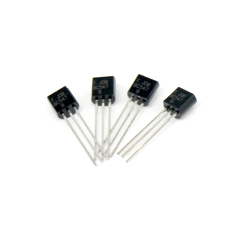 50pcs BC547 Transistor 45v 100mA Amplifier Transistors kit Silicon NPN TO-92 BJT Triode Transistor set In Stock