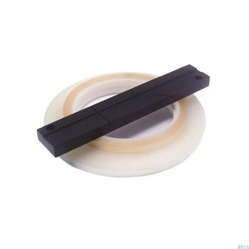 R91A 1/4 10 นิ้วกวนบล็อกอลูมิเนียมช่างแกะสลักเปิดรีลพร้อมเทปนำสื่อ