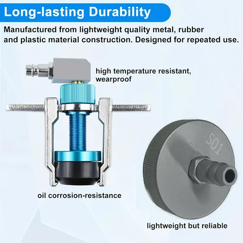 Imagen 2 del producto Kit adaptador de cilindro maestro de embrague de freno para herramienta de purga de frenos, juego Universal de repuesto de líquido de frenos para camión y coche en caja negra