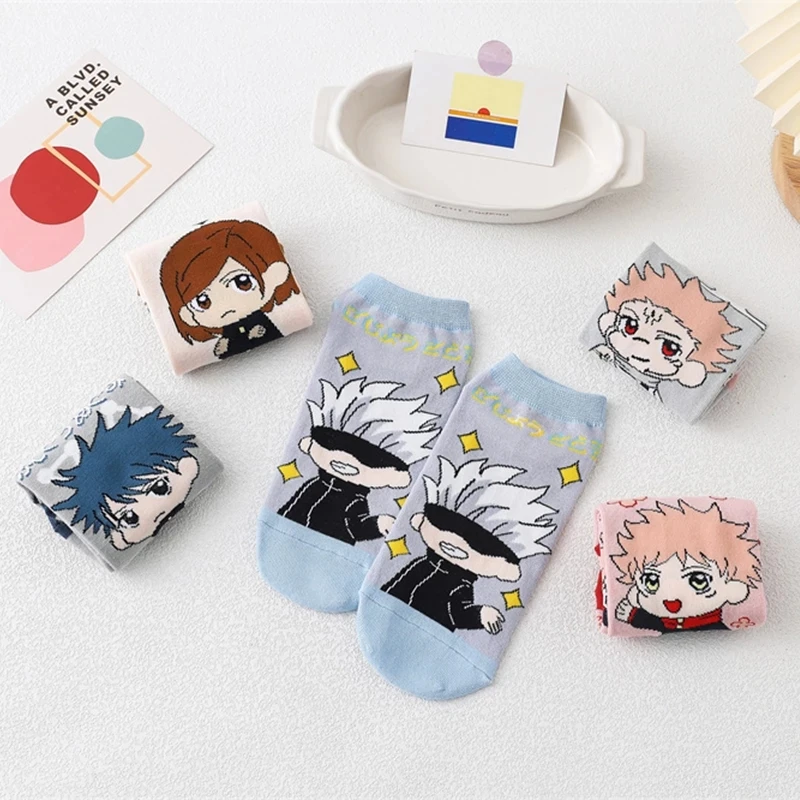 Jujutsu Kaisen Anime Sock Itadori Yuji Fushiguro Megumi Ryomen Sukuna Cosplay Costume Socks Gift Props