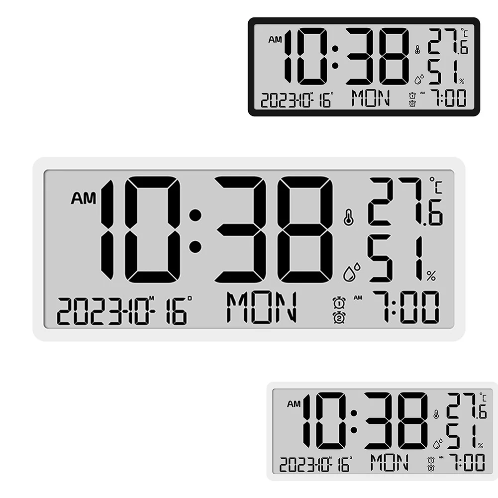 

Multifunctional Wall Clock Living Room Clock Simple Modern Alarm Clock Large Screen Electronic Clock