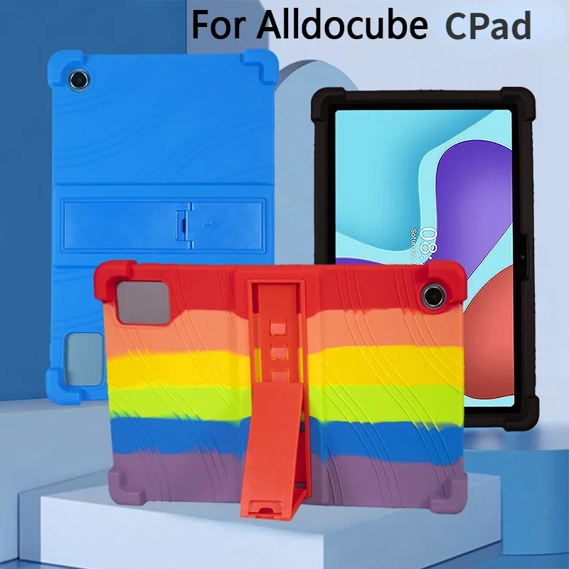 Funda de silicona con soporte para Alldocube CPad, Protector a prueba de golpes para Tablet PC de 10,4 pulgadas, seguridad para niños