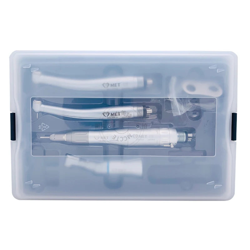 Meite Medical N-SK De ntal Handpiece KIt De ntal Low Speed Straight Contra Angle Handpieces With Air Motor 4 Holes/2 Holes