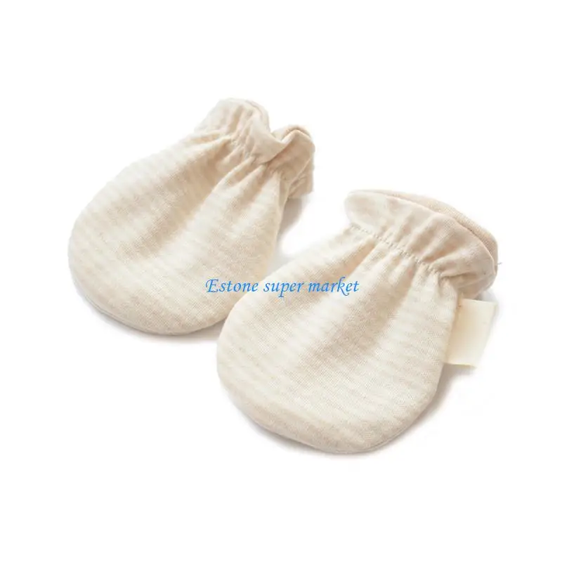 090B 2x Newborn No Scratch Mittens Infants Unisex Preemie Gloves Set Elastic Cuffs