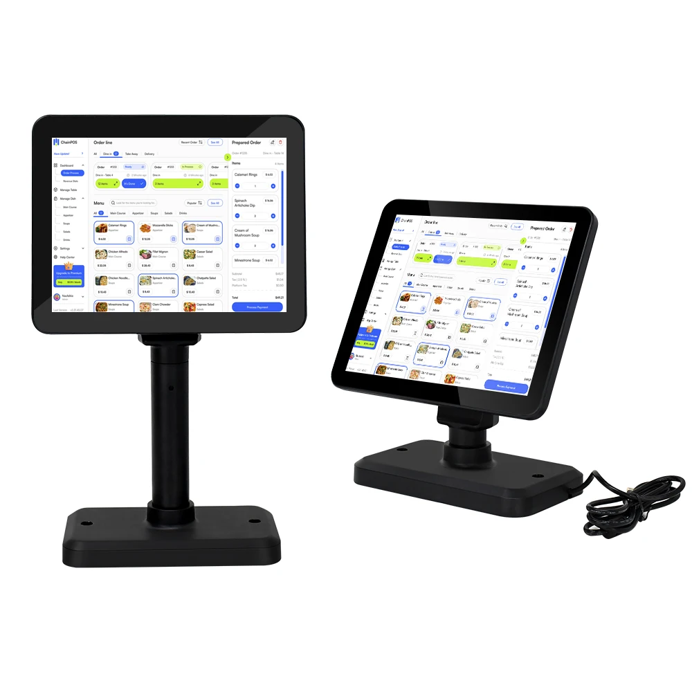9.7 Inch Customer Display 10 Inch IPS Display Full Viewing Angle Panel Supermarket Clothing Store POS Use Pole Display