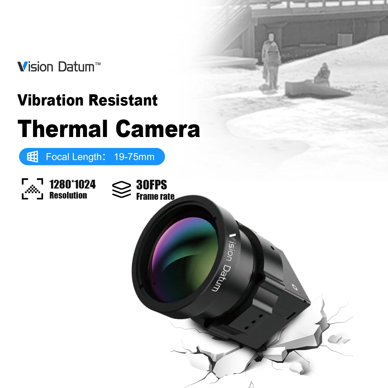 Hot sale 1280x1024 1.3MP 30Hz  Micro mini Long-Wave Infrared Lwir Thermal Camera Hikrobot For Drone Thermal Inspection Solution