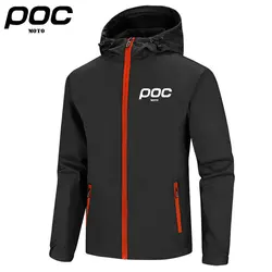 2023 New Bike Downhill Men Windbreaker Coat MOTO POC Jackets Hoodie Windproof Motocross Bicycle Clothes Outdoor Sports Mtb Jackt