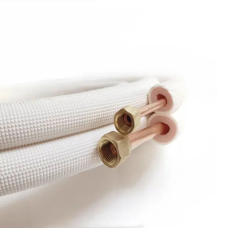 

2/3/4/6/7 Meter Air Conditioner Copper Tube Coil 1/4'' 1/2" Foam Insulated Refrigerant Extension Tube with Nuts for 6x12 1.5-2HP