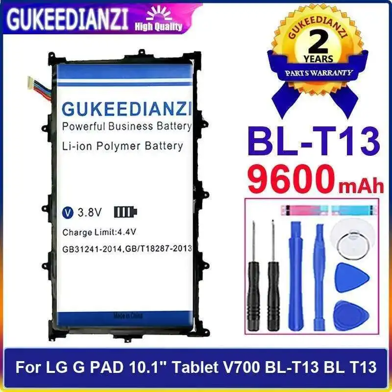 

High-Capacity Tablet Battery 9600Mah Fast Charging For LG G Pad 10.1" V700 BL-T13 BL T13