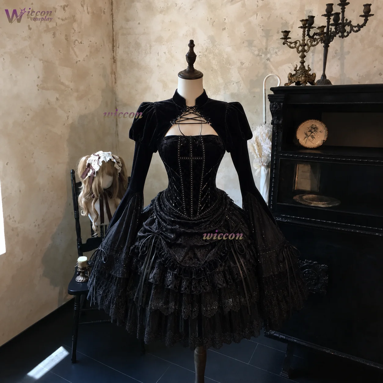 japanese corset dress -AliExpress Model-21 Color:Frosted Lilac Red Sequin Beaded String Midi dress
