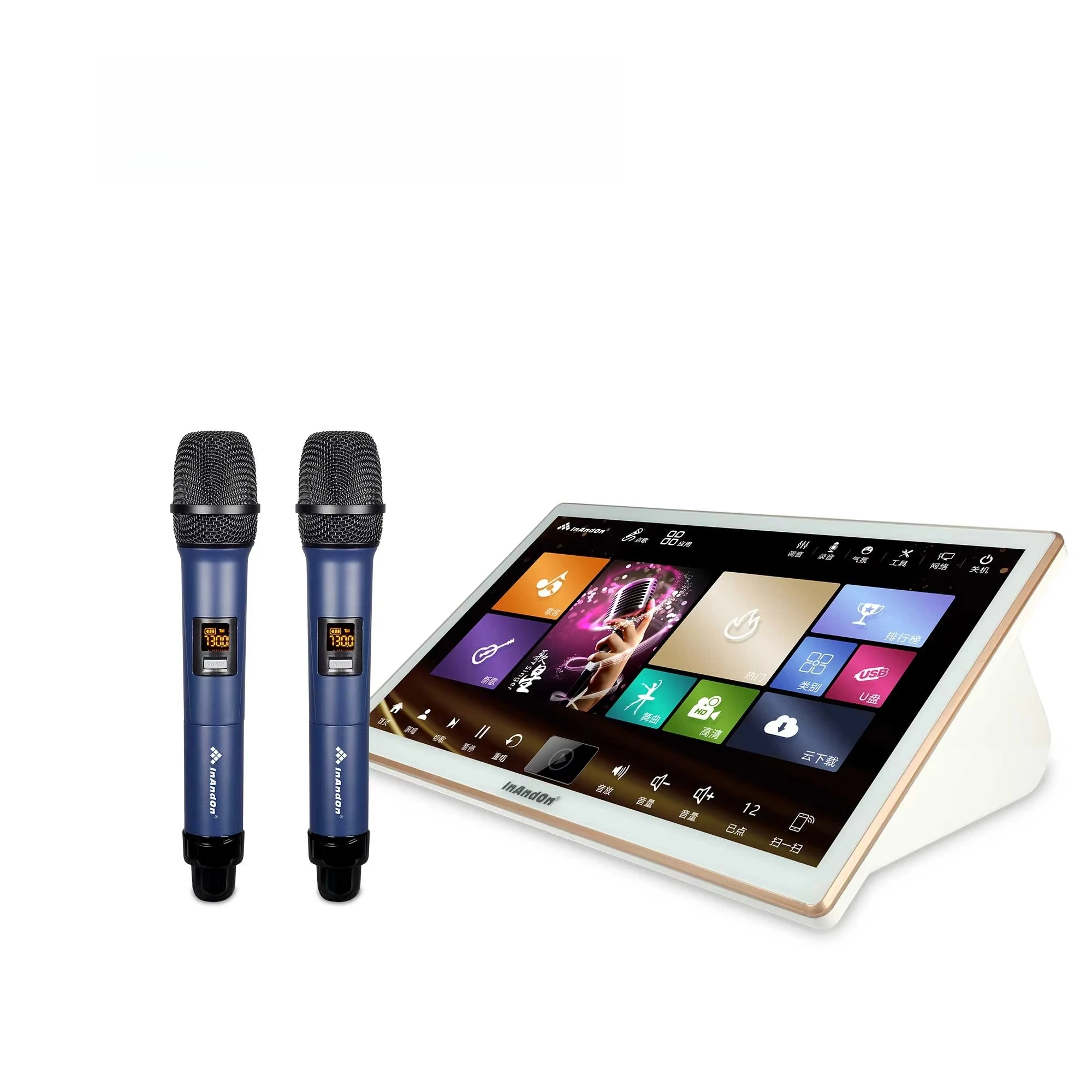 

InAndOn Latest 18.5 5in1 8T Karaoke Player Home Party Machine Touch Screen Fast Speed Karaoke Player Karaoke System