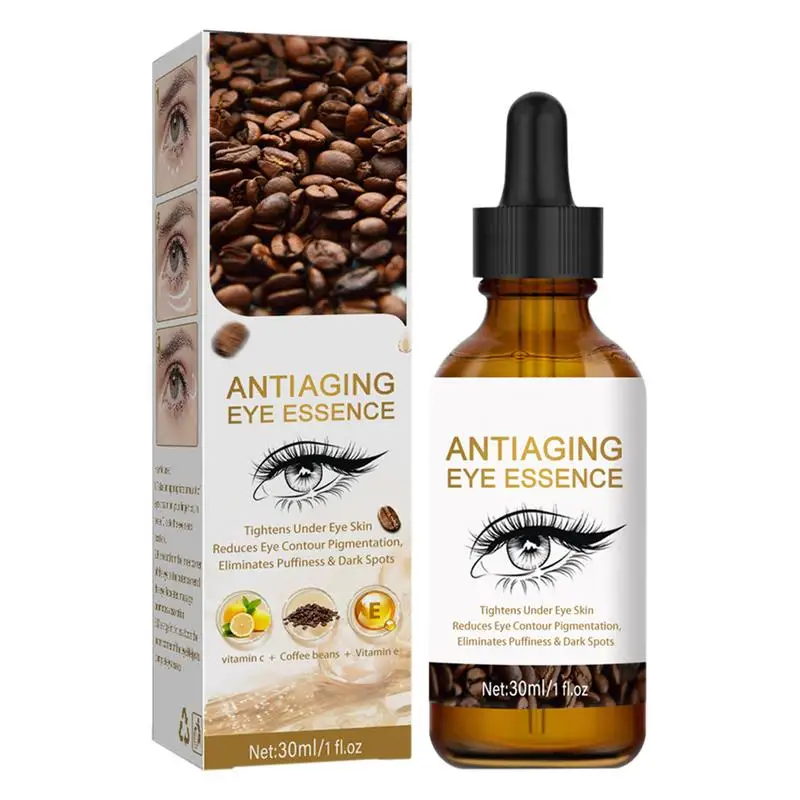 Eye Bags Dark Circles Eye Cream Caffeines Fine Lines Roller Ball Massager Under Eye Wrinkle Removal Creams Lift Skin Care 30ml