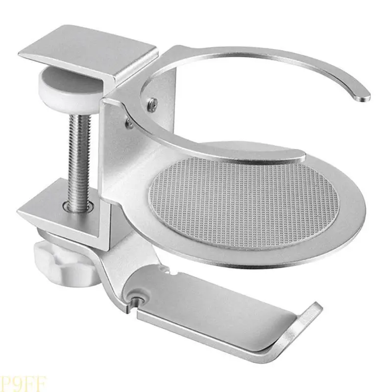 CS1W 2 In 1 PC Gaming Headset Stand Hanger Desk Headset Stand Earphones Stand Display Headphone Cup Holder