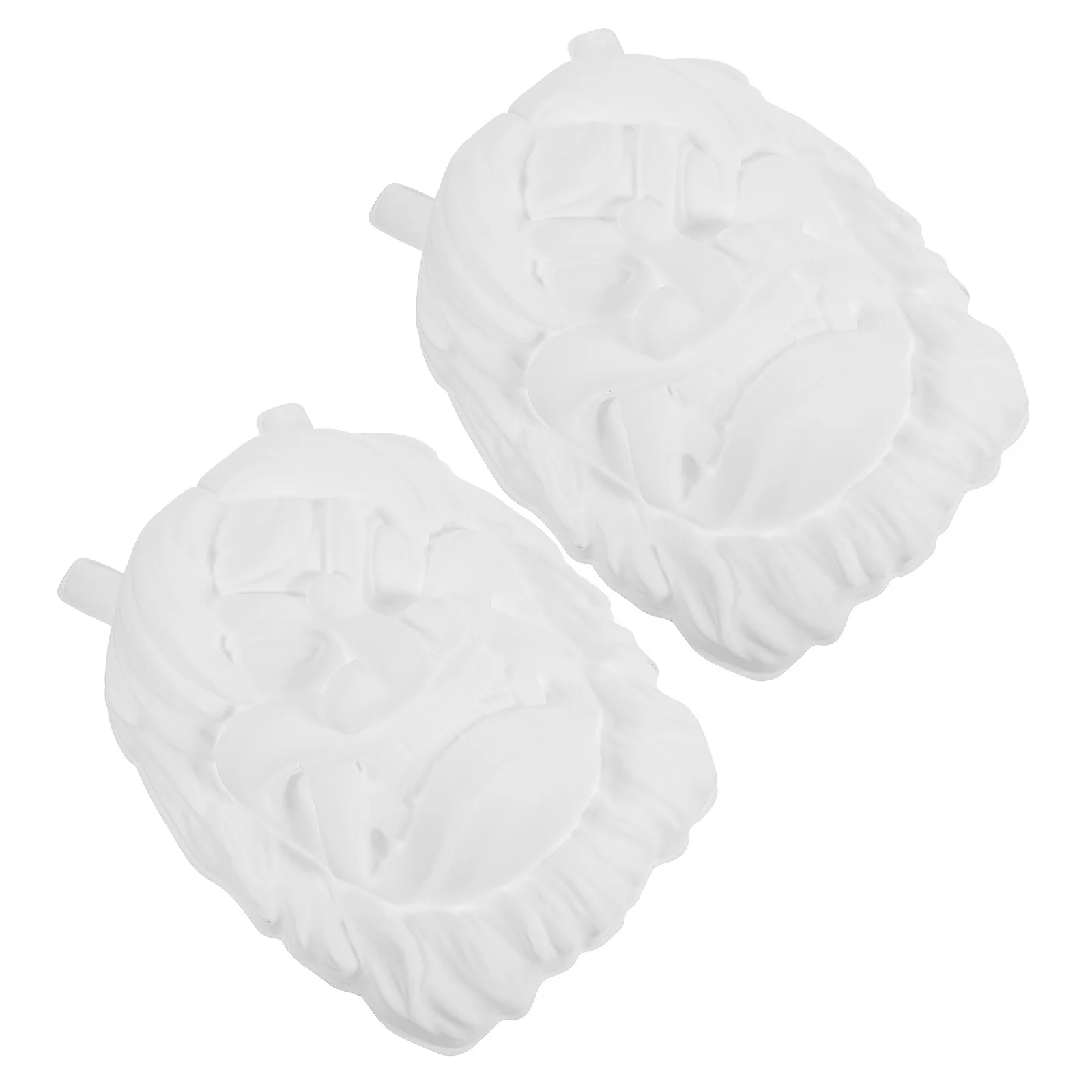 2 stuks ongeverfd DIY blanco PVC-maskers voor Halloween Party Masquerade Decor DIY blanco masker ongeverfd masker