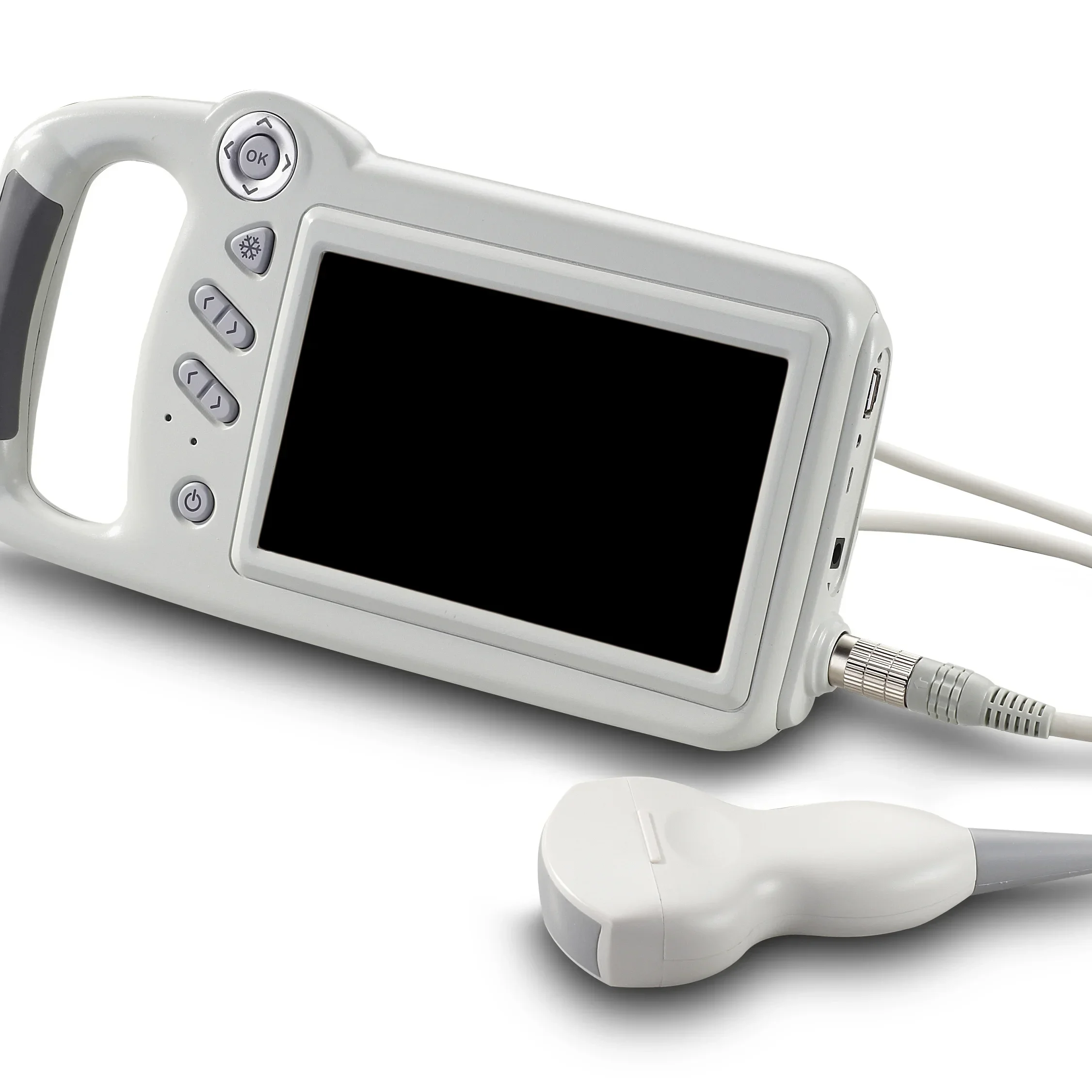 

Handheld fully waterproof ultrasonic scanner for veterinary use