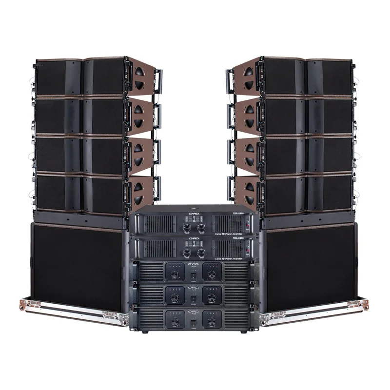 PA-Soundsystem Lautsprecherset Professionelle 8 18 Zoll Outdoor-Konzert-Bühnen Passive Line-Array-Lautsprecher