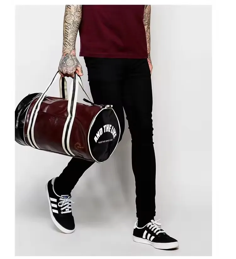 Single-shoulder crossbody bag leather travel bag sports bag men gym bag for women hand-held training bags travel storage bag