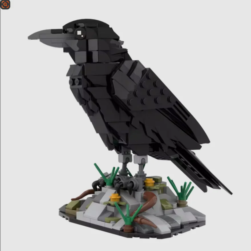 

NEW MOC Clever Raven Building blocks Model Intelligent Birds DIY Assembly Bricks Children Toys Festival Birthday Christmas Gifts