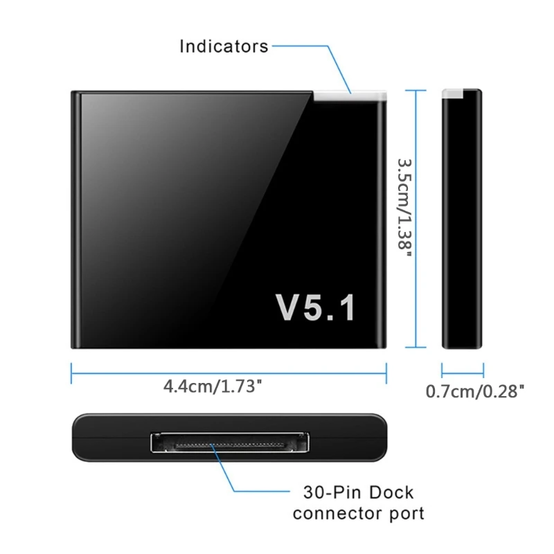 Musik Mini Wireless Adapter Musik 30 Pin 5.1 Receiver Lautsprecher