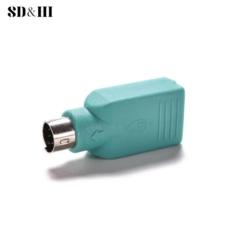 1PC  USB Female To PS2 PS/2 Male Converter Adapter Keyboard Mouse Mice Converter Male Adapter Computer Converter In Stock
