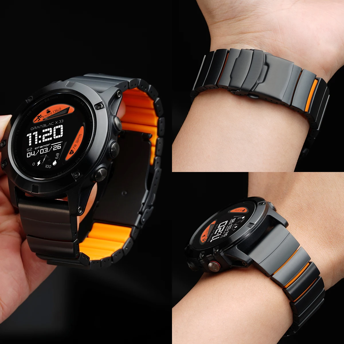 

22/26mm Titanium Band for Garmin Watch Fenix 8 6 6X 7X Pro Tactix 7 EPIX Pro 51mm Enduro 3 2X Instinct 3 2X 50mm Quick Fit Strap