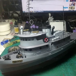 XF-308 1:85 RC Angel Gate Tug Model Kit Handmade Self Assembling Removable RC Tug Working Boat Model Portrait True Ship Model