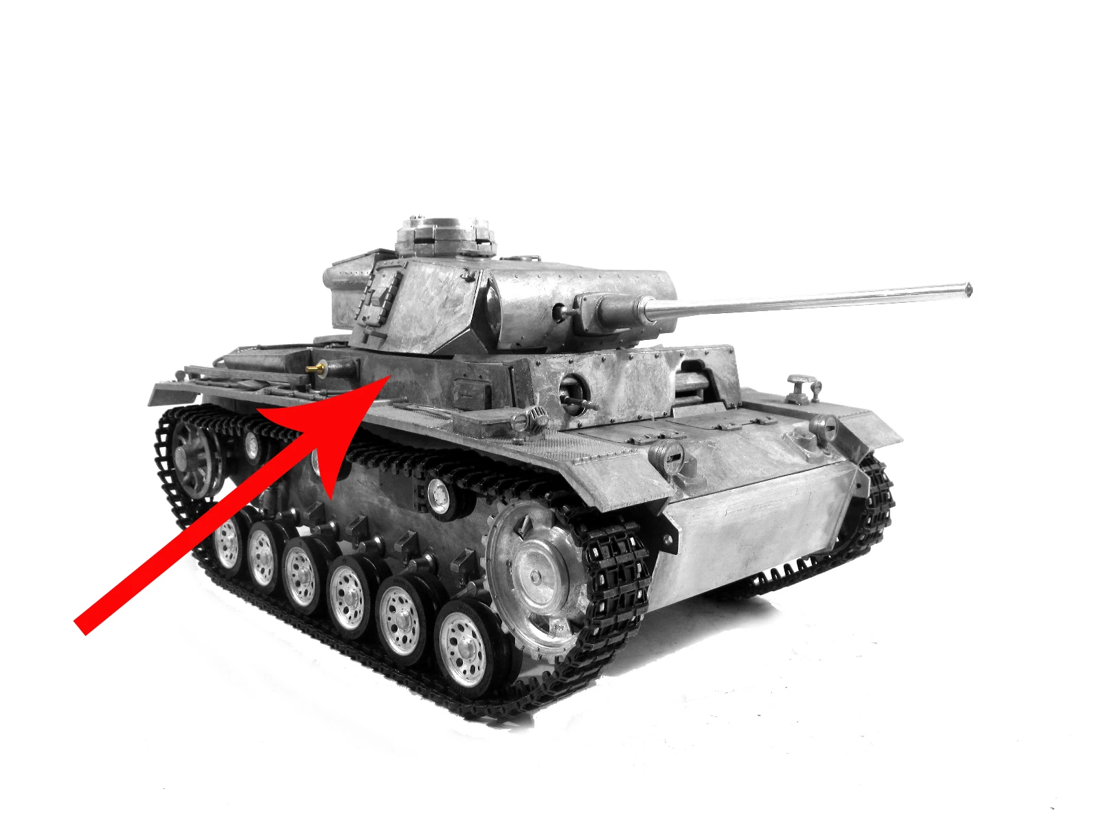Mato 1:16 Panzer III Tank MT087 Left & Right Metal Plates