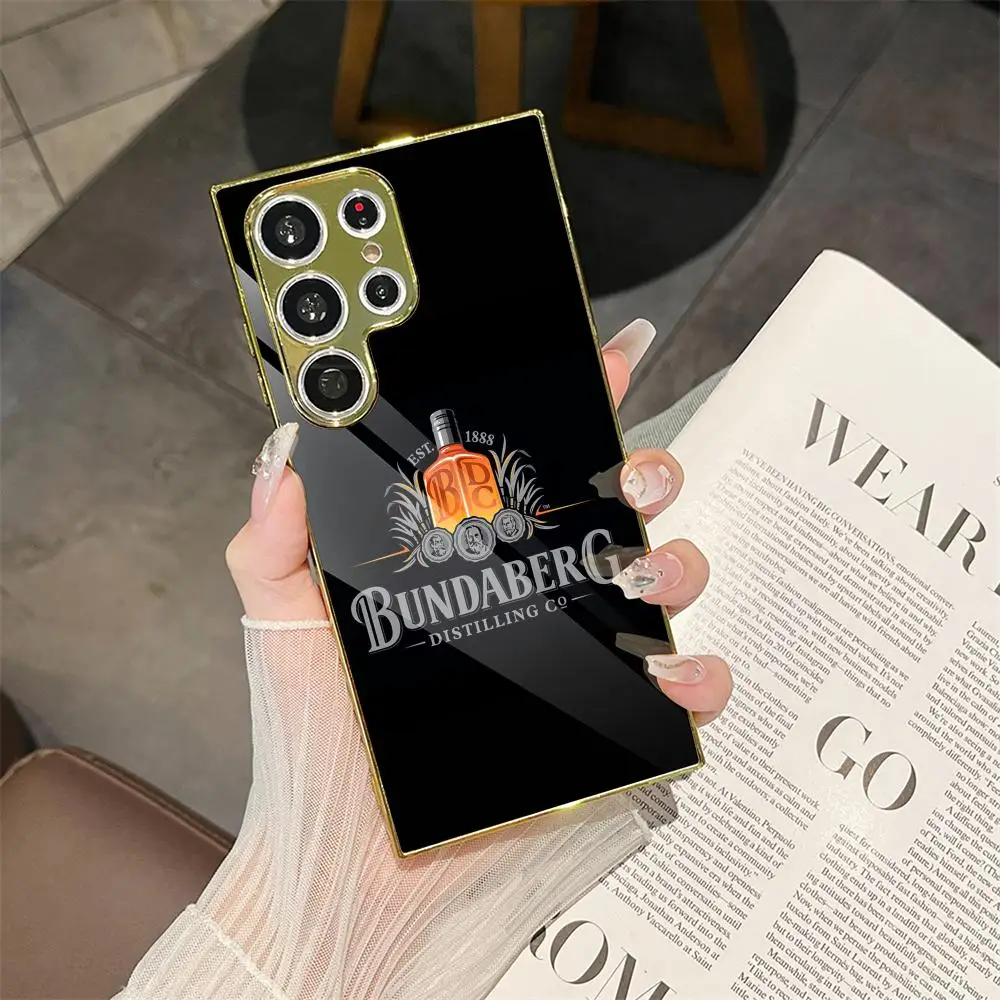 

RUM Bundaberg Phone Case For Samsung Galaxy S25 S24 S23 Ultra Electroplated Metal Case Glass Back Cover