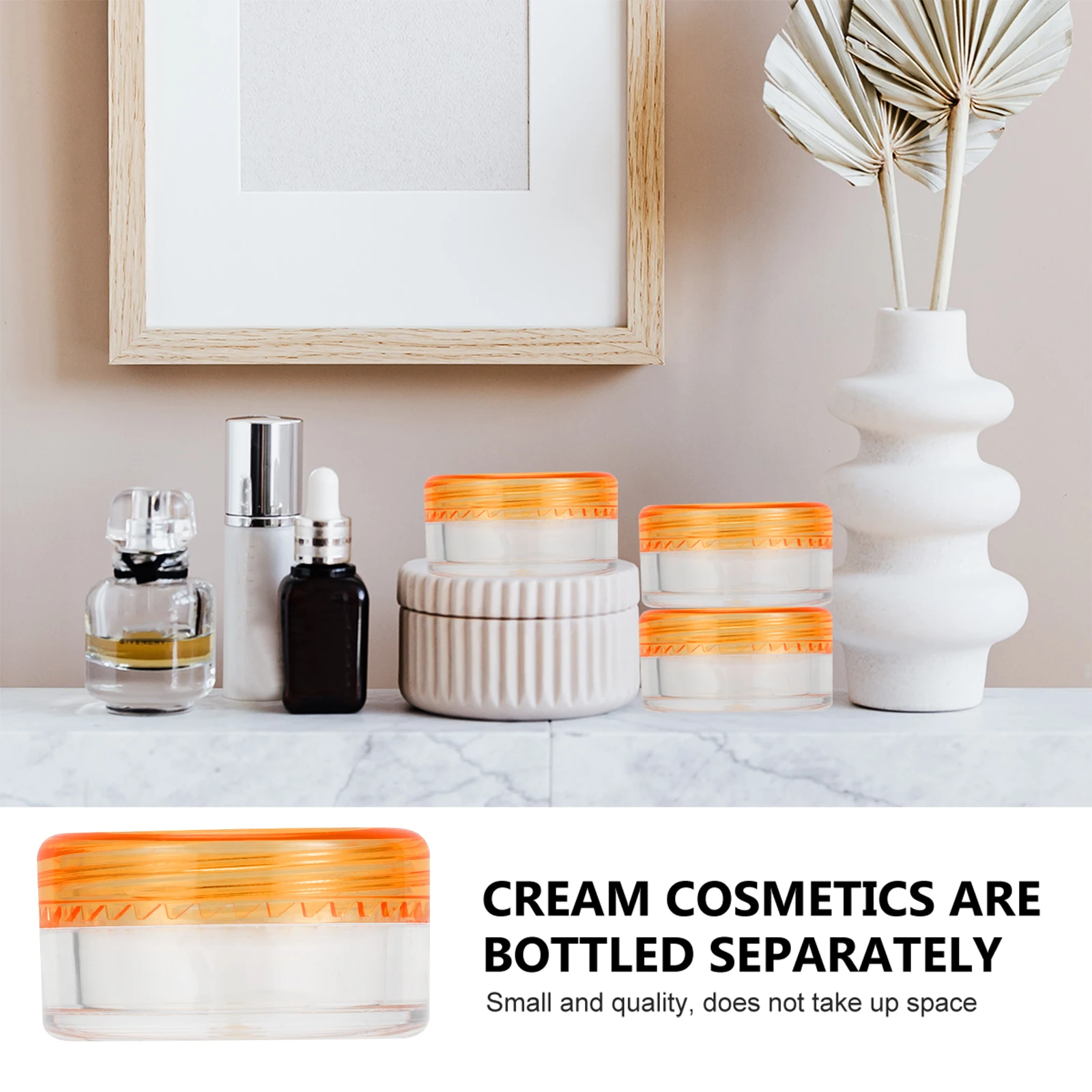 

44Pcs Plastic Cream Box Mixed Style Empty Jars Portable Mini Cream Container Case for Travel Lotion Shampoo Storage