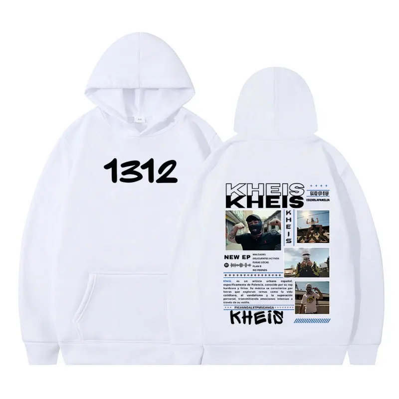 Rapper KHEIS Album Tour Graphics  Hoodie Men Women Hip-hop Sweatshirt Casual  Loose Autumn Winter Fashion Harajuku Pullover Tops