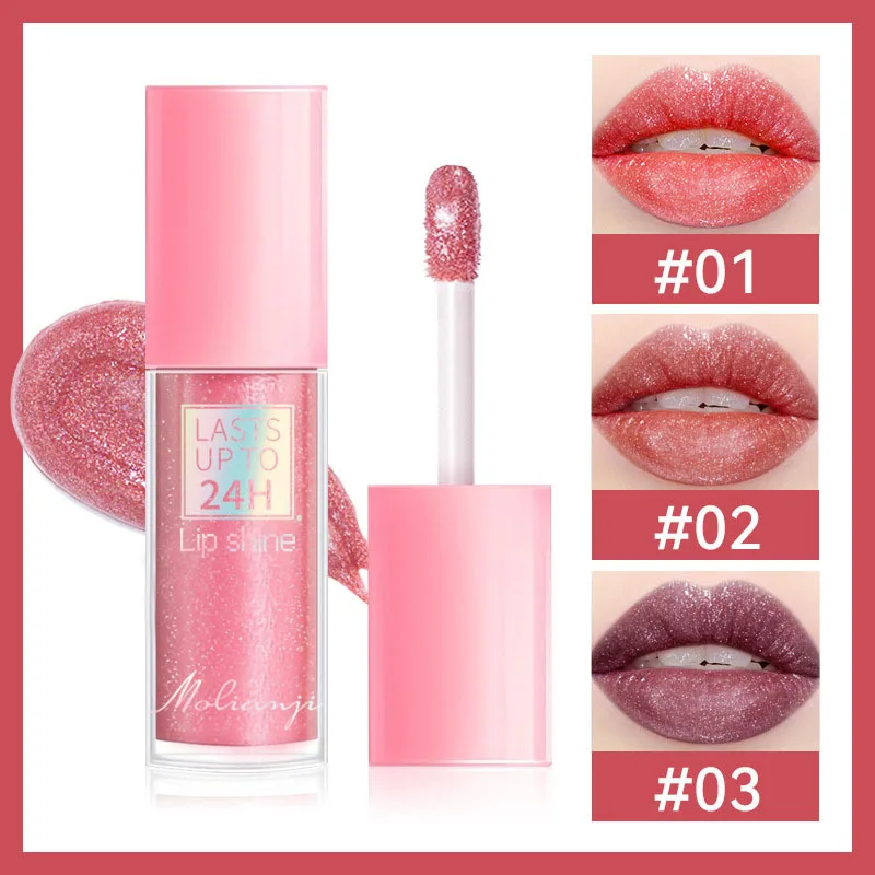 Mirror Transparent Lip Gloss Glaze Long Lasting Waterproof Liquid Lipstick Makeup Lip Oil Lip Tint Moisturizing Balm Makeup