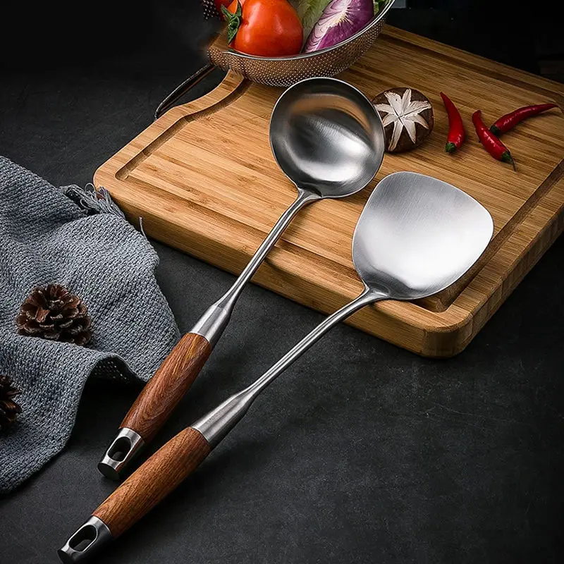 304 stainless steel spatula pot spoon cooking spatula household kitchen utensils soup spoon kitchen cooking tools