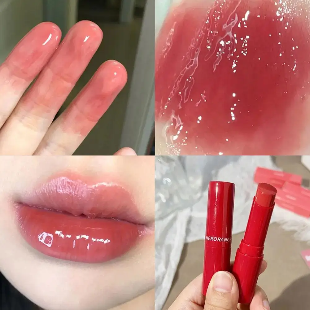 Mirror Water Light Lip Gloss Jelly Lipstick Long Lasting Moisturizing Solid Lip Tint Balm Women Make Up Beauty Cosmetics