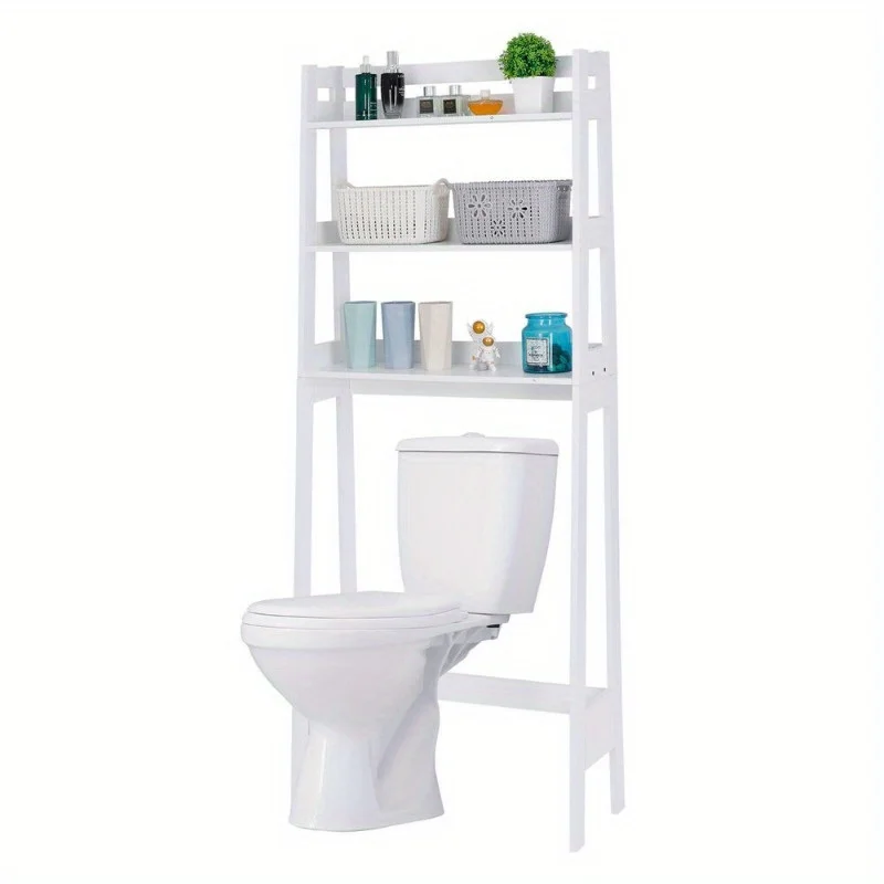 Home Furniture Over The Toilet Storage Cabinet White Space Saver Bathroom Rack