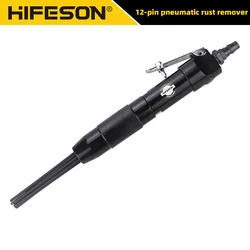 HIFESON High Quality Pneumatic Air Scalers Rust Removal Gun E2 3mm 12 Needle Straight Air Rust Remover Tools Polisher