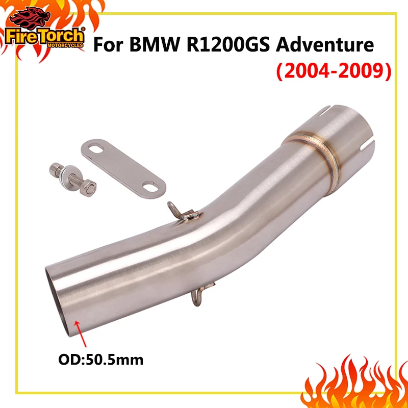 Motorrad-Auspuffanlage Endschalldämpfer 51mm Verbindungsrohr Slip-On für BMW R1200GS R1200 GS 2004 - 2009 Adventure ADV