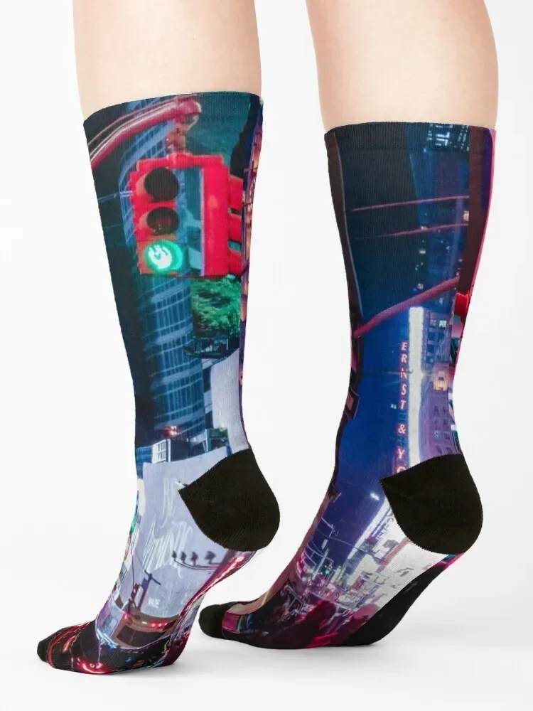 The City That Never Sleeps Socks Antiskid soccer Climbing summer Christmas Socks For Men Women's