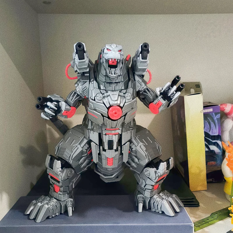 

In-stock 3D Printing Machinery Godzila Removable Assembly and Finished Product Mech Monster Gift for kids Desktop Decoration