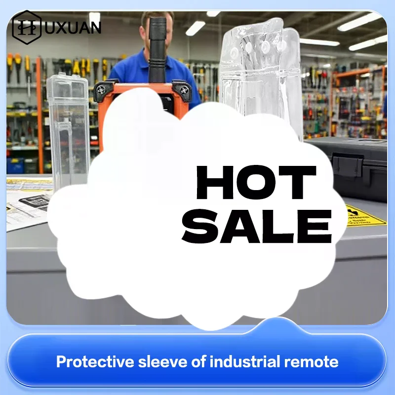 سترة الغطاء الواقي PVC الغطاء الشفاف الواقي كيس لجميع الغبار ل F21-E1B F23 الصناعية اللاسلكية التحكم عن بعد الغبار