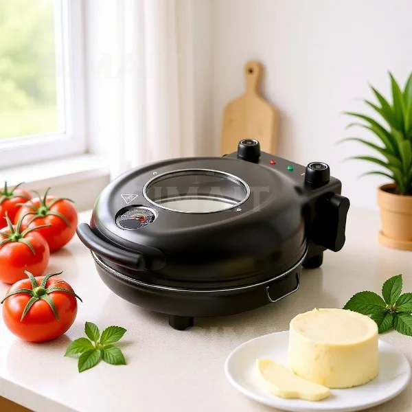 New Pizza Machine, Heated Electric Cake Pan, Household Pizza Oven, Frying Machine Oven 220VEU/110V US/UK