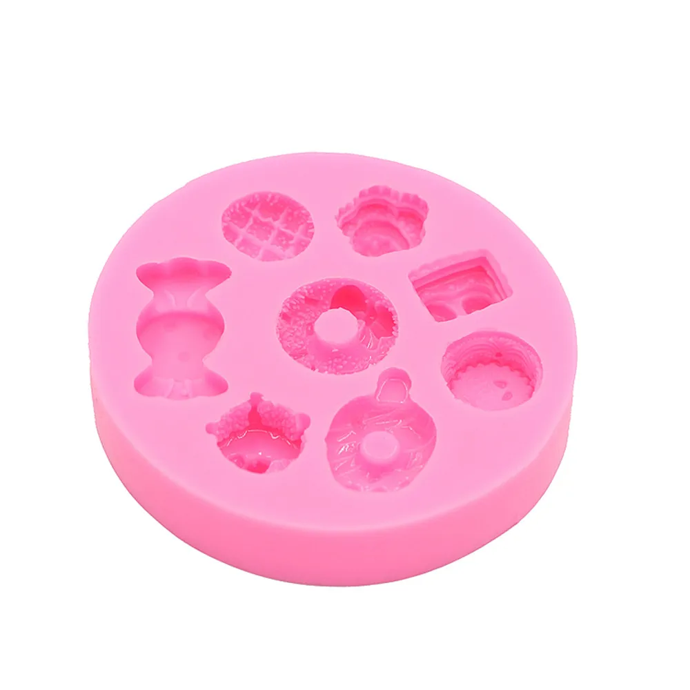 Mini Candy Cookie Love Ice Cream Shape Resin Jewelry Accessories Silicone Mould DIY Chocolate Flip Cake Dessert Decoration Molds