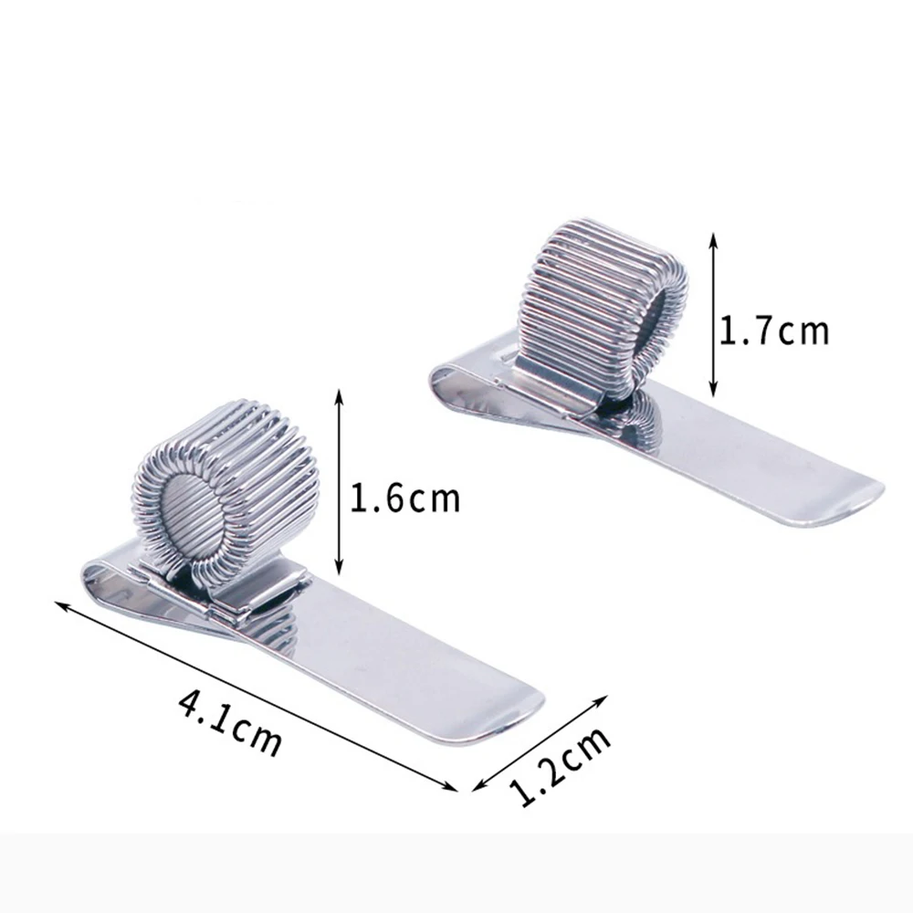 1/2PCS Portable Metal Pen Clip Multifunctional Pen Clip Notebook Spring Pen Clip Suitable for Notebook Pen Clip Folder Book Clip