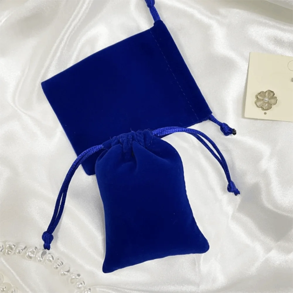 10pcs Multicolor Small Velvet Drawstring Bags Handcrafted Dustproof Gift Packaging Bags with Drawstring Closure Portable